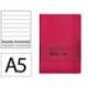 CUADERNO CON GOMILLA ANTARTIK NOTES TAPA BLANDA DIN A5 HOJAS RAYAS BURDEOS 80 HOJAS 80 GR FSC