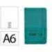 CUADERNO CON GOMILLA ANTARTIK NOTES TAPA DURA DIN A6 HOJAS LISAS VERDE AGUAMARINA 100 HOJAS 80 GR FSC
