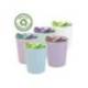 PAPELERA PLASTICO ARCHIVO 2000 ECOGREEN 100% RECICLADA 18 LITROS COLOR ROSA