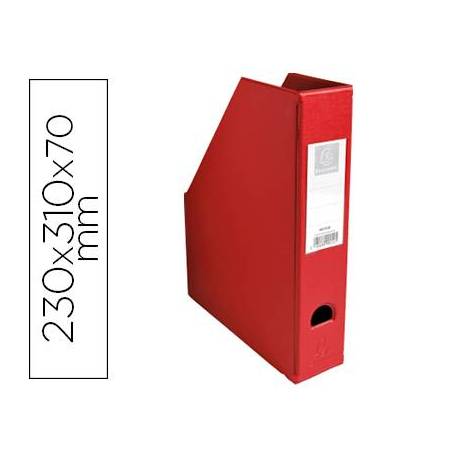 Revistero Plastico Exacompta Rojo 310x230x70 mm