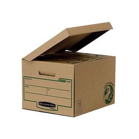 Cajon Fellowes carton Reciclado capacidad 4 cajas archivo 80 mm 269x340x400 mm