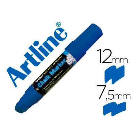 Rotulador Artline EPW-12 para pizarra tipo tiza Color azul