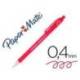 Boligrafo marca Papermate Flexgrip rojo 0,4 mm