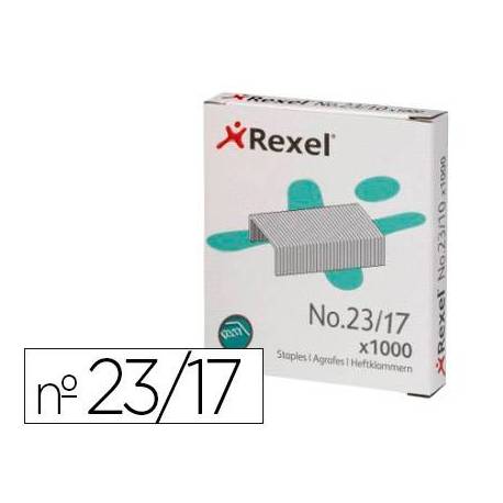 Grapas Rexel nº 23/17 caja de 1000 grapas