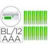 PILA MARCA Q-CONNECT ALCALINA AAA BLISTER CON 12 UNIDADES