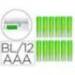 PILA MARCA Q-CONNECT ALCALINA AAA BLISTER CON 12 UNIDADES