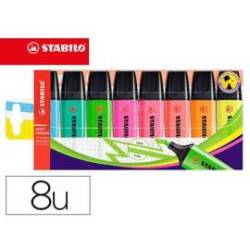 ROTULADOR STABILO BOSS FLUORESCENTE ESTUCHE DE 8 UNIDADES COLORES SURTIDOS