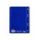 Cuaderno espiral Liderpapel Din A5 micro serie azul tapa blanda 80h 75 gr horizontal 6 taladros color azul