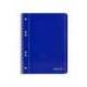 Cuaderno espiral Liderpapel Din A5 micro serie azul tapa blanda 80h 75 gr cuadro5mm 6 taladros color azul