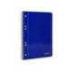 Cuaderno espiral Liderpapel Din A5 micro serie azul tapa blanda 80h 75 gr cuadro5mm 6 taladros color azul