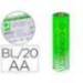 Pila Q-Connect Alcalina AA Blister de 20 unidades