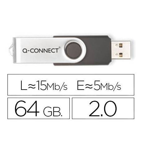 Memoria Q-connect flash usb 64 GB