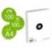 100 Hojas Papel liderpapel a4 antartik 100g/m2 liso blanco