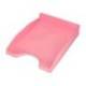 BANDEJA SOBREMESA PLASTICO Q-CONNECT COLOR ROSA PASTEL OPACO 240X70X340MM