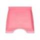 BANDEJA SOBREMESA PLASTICO Q-CONNECT COLOR ROSA PASTEL OPACO 240X70X340MM