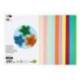 CARTULINA MARCA LIDERPAPEL 50X65 CM 180G/M2 10 COLORES SURTIDOS PAQUETE DE 10 HOJAS