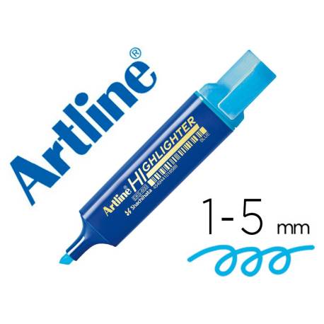 ROTULADOR ARTLINE FLUORESCENTE EKS-600 COLOR AZUL PUNTA BISELADA