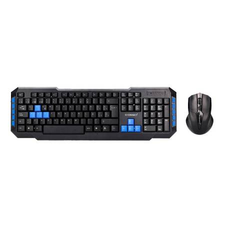 SET TECLADO Y RATON Q-CONNECT INALAMBRICO COMPATIBLE WINDOWS NEGRO