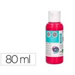 PINTURA ACRILICA LIDERPAPEL BOTE DE 80 ML COLOR MAGENTA