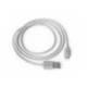 CABLE GROOVY USB 2.0 A APPLE LIGHTNING LONGITUD 1 METRO BLANCO