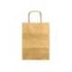 BOLSA PAPEL Q-CONNECT KRAFT COLOR ORO L CON ASA RETORCIDA 320X400X14 MM