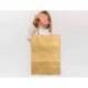 BOLSA PAPEL Q-CONNECT KRAFT COLOR ORO L CON ASA RETORCIDA 320X400X14 MM