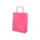 BOLSA PAPEL Q-CONNECT CELULOSA COLOR ROSA S CON ASA RETORCIDA 240X320X10 MM