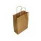 BOLSA PAPEL Q-CONNECT KRAFT COLOR ORO XS CON ASA RETORCIDA 180X240X80 MM