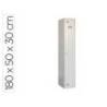 TAQUILLA METALICA MARCA SIMONLOCKER 1 PUERTA CON CERRADURA RESPIRADERO Y ETIQUETERO GRIS/GRIS 1800X500X300 MM