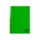 CARPETA LIDERPAPEL GOMAS FOLIO 3 SOLAPAS CARTON PLASTIFICADO VERDE