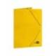 CARPETA LIDERPAPEL GOMAS FOLIO 3 SOLAPAS CARTON PLASTIFICADO AMARILLO