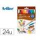 ROTULADOR ARTLINE SUPREME BRUSH EPFS PINTURA BASE DE AGUA PUNTA TIPO PINCEL TRAZO FINO 24 UNIDADES