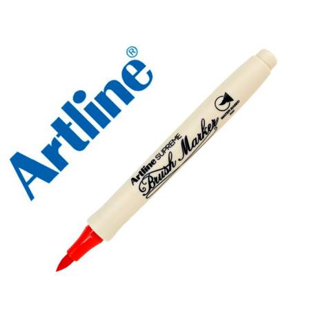 ROTULADOR ARTLINE SUPREME BRUSH EPFS PINTURA BASE DE AGUA PUNTA TIPO PINCEL TRAZO FINO COLOR ROJO