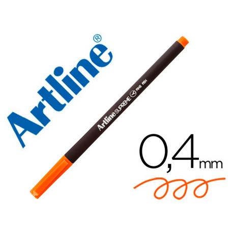 ROTULADOR ARTLINE SUPREME EPFS200 FINE LINER PUNTA DE FIBRA COLOR NARANJA 0,4 MM