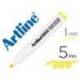 ROTULADOR ARTLINE FLUORESCENTE EK-660 COLOR AMARILLO PASTEL PUNTA BISELADA