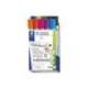 ROTULADOR STAEDTLER LUMOCOLOR 351 PARA PIZARRA PUNTA REDONDA 2 MM RECARGABLE CAJA DE 10 UNIDADES COLORES