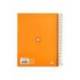 CUADERNO ESPIRAL LIDERPAPEL A5 MICRO ANTARTIK TAPA FORRADA120H 100 GR CUADRO 5MM 5 BANDA6 TALADROS MOSTAZA