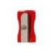 SACAPUNTAS LIDERPAPEL METALICO CUÑA 1 USO ROJO