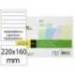 TARJETA MARCA LIDERPAPEL PARA ESTUDIAR RAYADA CARTULINA DE COLORES 170 GR/M2 160X220MM PAQUETE DE 200 UNIDADES
