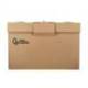 CAJON CONTENEDOR MARCA LIDERPAPEL CARTON MANUAL PARA 3 CAJAS ARCHIVO DEF. FOLIO / 3 ARCHIVADORES A-Z 387X333X260MM