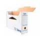 CAJA ARCHIVO DEFINITIVO AUTOMATICA LIDERPAPEL DIN A4 CARTON RECICLADO 325G/M2 LOMO 100 MM BLANCO 360X100X255MM