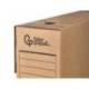 CAJA ARCHIVO DEFINITIVO MARCA LIDERPAPEL FOLIO CARTON RECICLADO 325G/M2 LOMO 100 MM KRAFT 365X100X251 MM