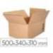 CAJA PARA EMBALAR MARCA Q-CONNECT AMERICANA ULTRARRESISTENTE CARTON RECICLADO CANAL DOBLE 7MM COLOR KRAFT 500X340X310 MM