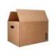 CAJA PARA EMBALAR MARCA Q-CONNECT AMERICANA CON ASAS CARTON RECICLADO CANAL SIMPLE 5 MM COLOR KRAFT 500X340X310 MM