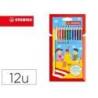 Lapices de colores Stabilo triangulares 12 unidades