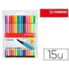 Rotulador Stabilo pen 68 Neon estuche 10+5 neón