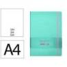 CUADERNO CON GOMILLA ANTARTIK NOTES TAPA DURA DIN A4 HOJAS LISAS ROSA Y TURQUESA 100 HOJAS 80 GR FSC