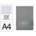 CUADERNO CON GOMILLA ANTARTIK NOTES TAPA DURA DIN A4 HOJAS CUADRICULA GRIS Y TURQUESA 100 HOJAS 80 GR FSC