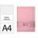 CUADERNO CON GOMILLA ANTARTIK NOTES TAPA DURA DIN A4 HOJAS RAYAS ROSA PASTEL 100 HOJAS 80 GR FSC