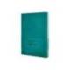 CUADERNO CON GOMILLA ANTARTIK NOTES TAPA DURA DIN A4 HOJAS LISAS VERDE AGUAMARINA 100 HOJAS 80 GR FSC